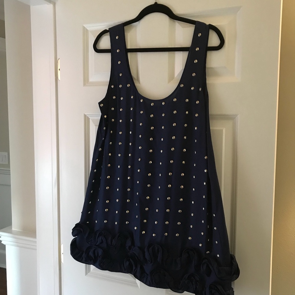 Navy silk dress from Scoop worn 1x!